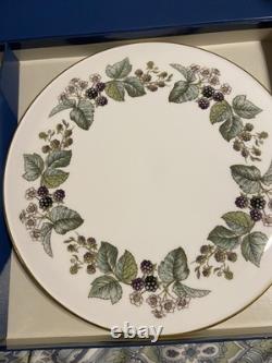 Royal Worcester Lavinia Bone China Cake Plate & Server Set WithBox England Vintage