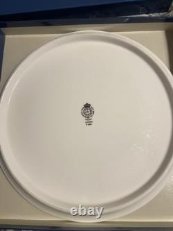 Royal Worcester Lavinia Bone China Cake Plate & Server Set WithBox England Vintage