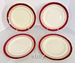 Royal Worcester Regency Ruby Dinner Set-5-Pc Place Settings for Six-England-EC