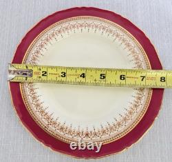 Royal Worcester Regency Ruby Dinner Set-5-Pc Place Settings for Six-England-EC
