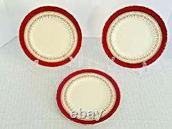 Royal Worcester Regency Ruby Dinner Set-5-Pc Place Settings for Six-England-EC