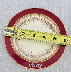 Royal Worcester Regency Ruby Dinner Set-5-Pc Place Settings for Six-England-EC