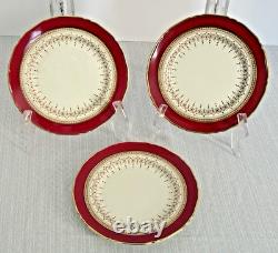 Royal Worcester Regency Ruby Dinner Set-5-Pc Place Settings for Six-England-EC