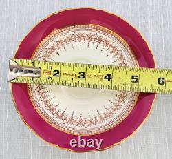 Royal Worcester Regency Ruby Dinner Set-5-Pc Place Settings for Six-England-EC