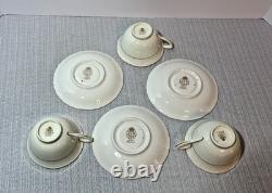 Royal Worcester Regency Ruby Dinner Set-5-Pc Place Settings for Six-England-EC