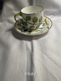 Royal Worcester The Blind Earl Cup & Saucer Set Fine Bone China England