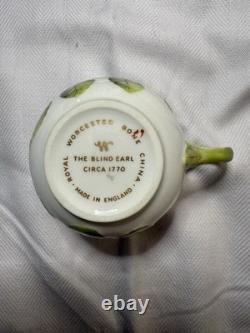 Royal Worcester The Blind Earl Cup & Saucer Set Fine Bone China England