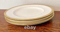 Royal Worchester England Bone China Dessert Plates 24k Gold Trim, set of 8