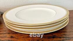 Royal Worchester England Bone China Dessert Plates 24k Gold Trim, set of 8