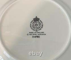 Royal Worchester England Bone China Dessert Plates 24k Gold Trim, set of 8