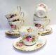 SET 7 DEMITASSES & CUPS FOLEY Fine Bone CHINA ENGLAND Roses Flowers