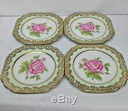 Stanley Bone China Trio England 224 Wide Mouth Cup Saucer Plate Hand Finished 