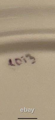 SET OF 4 AYNSLEY Burgundy GOLD Leaf Scroll PLATE 8013 BONE CHINA England 10.25