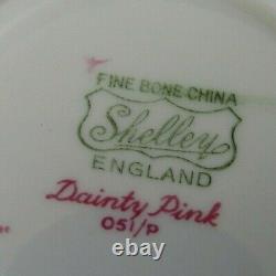 SHELLEY Dainty Pink Daisy Fine Bone China Teacup & Saucer Set England