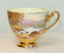 SHELLEY English China FRIAR'S CRAG KESWICK Cup and Saucer Set in the Ripon Shape