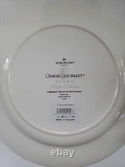 SIX (6) WEDGWOOD GRAND GOURMET 9 3/4 WINE SALAD Plates Bone China ENGLAND 1999