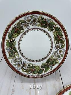 SPODE Bone China CHRISTMAS ROSE 5 Piece PLACE SETTING Made In England Plates Cup