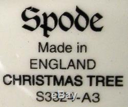 SPODE china England CHRISTMAS TREE pattern 72-piece SET SERVICE for 12 with Soup