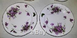 Service For 8 Place Settings Hammersley England Victorian Violets Bone China