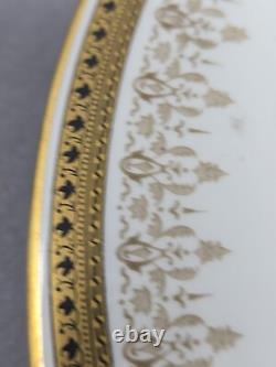 Set 10 Cauldon China England Rimmed Soup Bowls c. 1890s D 9 1/2