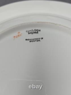 Set 10 Cauldon China England Rimmed Soup Bowls c. 1890s D 9 1/2