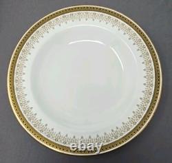 Set 10 Cauldon China England Rimmed Soup Bowls c. 1890s D 9 1/2