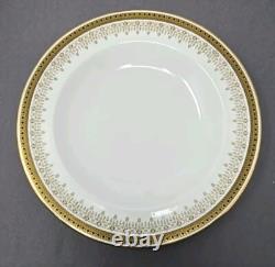 Set 10 Cauldon China England Rimmed Soup Bowls c. 1890s D 9 1/2