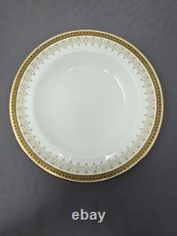 Set 10 Cauldon China England Rimmed Soup Bowls c. 1890s D 9 1/2