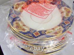 Set 10 Royal Albert Heirloom Pattern Salad Plates Bone China England Stamp