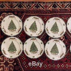 Set 12 Johnson Bros China England Victorian Christmas Plates 10-1/4 Christmas