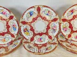 Set 12 Wedgwood for Higgins & Seiter gold decorated plates, 10.25'', ca. 1900s