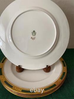 Set 4 Aynsley EMPRESS LAUREL Dinner Plates Made in England Bone China