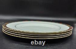 Set/4 Ralph Lauren Highland Wedgewood Tartan Bone China Dinner Plate ENGLAND