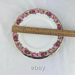 Set 4 Royal Albert Old English Rose Dinner Plate Bone China Made in England