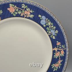 Set (4) Wedgwood Bone China BLUE SIAM Dinner Plates England NEW
