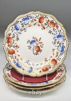 Set 6 Antique Davenport Dinner Plates England 1820s Regency