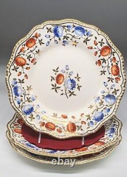 Set 6 Antique Davenport Dinner Plates England 1820s Regency