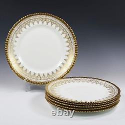 Set 6 Antique Luncheon porcelain Plates Adderleys China England Colonial House