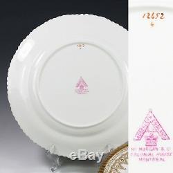 Set 6 Antique Luncheon porcelain Plates Adderleys China England Colonial House