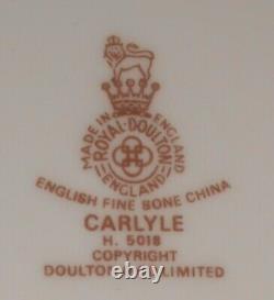 Set (7) Royal Doulton CARLYLE PATTERN Bone China SALAD PLATES Made in England