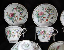 Set 8 AYNSLEY PEMBROKE CUPS & SAUCERS England-Fine Bone China Vintage