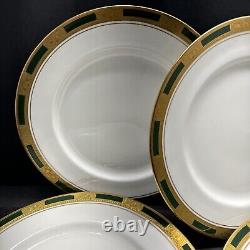 Set 8 Aynsley EMPRESS LAUREL Dinner Plates Made in England Bone China 10 1/2