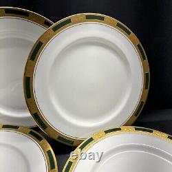 Set 8 Aynsley EMPRESS LAUREL Dinner Plates Made in England Bone China 10 1/2