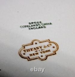 Set 8 Tiffany & Co NY Spode Copelands China England Gold Pheasant Purple Border