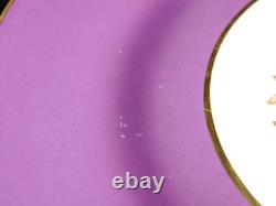 Set 8 Tiffany & Co NY Spode Copelands China England Gold Pheasant Purple Border