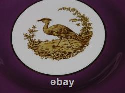 Set 8 Tiffany & Co NY Spode Copelands China England Gold Pheasant Purple Border