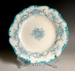 Set Of 10 Antique Cauldon Ltd England Porcelain Bone China Dessert Plates 7 3/4