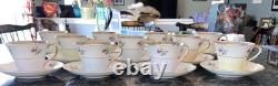 Set Of 11 Salisbury England Eggshell Bone China Teacups & Saucers 4012