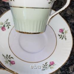 Set Of 11 Salisbury England Eggshell Bone China Teacups & Saucers 4012