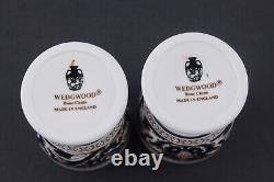 Set Of 2 Wedgwood England Florentine W1956 Dark Blue Egg Cups Mint